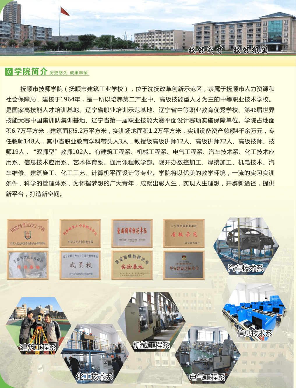 抚顺市技师学院2023年招生简章